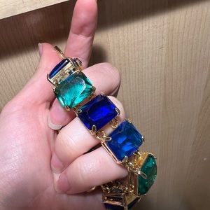Multicolored Blue Green Jewel Bracelet